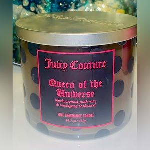 Juicy Couture 3 Wick Candle Queen of the Universe 14.5 Ounces NEW